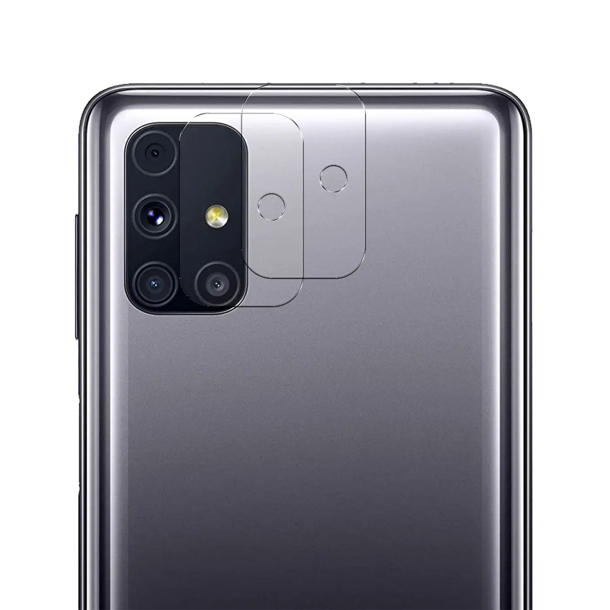 4in1 9H Displayschutz-Set für Samsung Galaxy M31s, 2x Displayglas und 2x Kameraglas