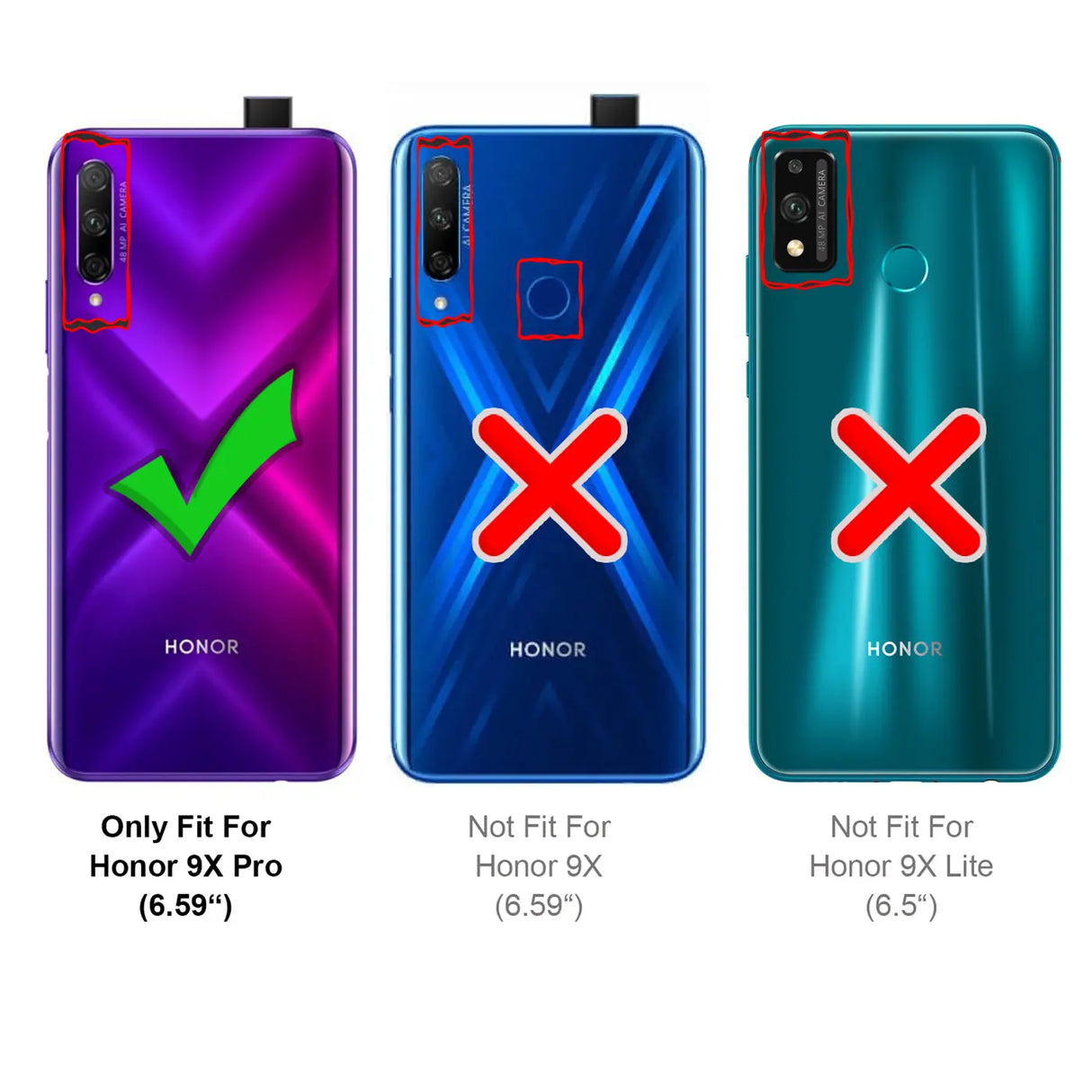 Kratzfeste und bruchsichere 9H Panzerfolie für Honor 9X Pro