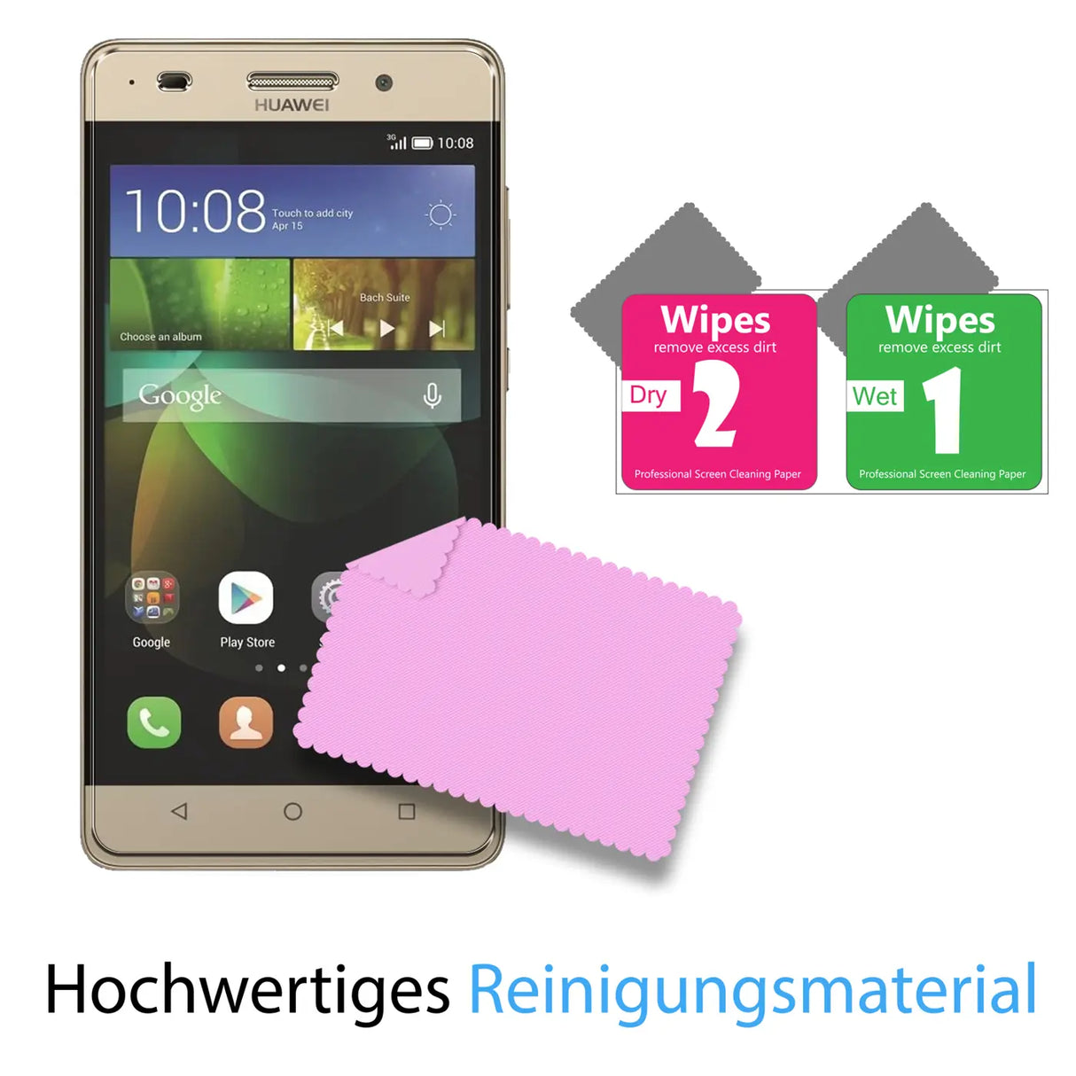 Kratzfeste und bruchsichere 9H Panzerfolie für Huawei G Play Mini
