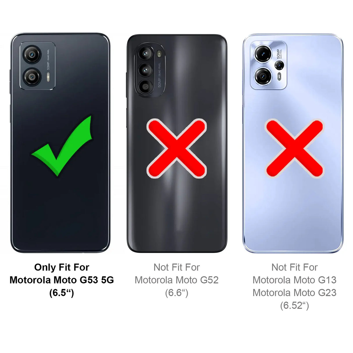 Kratzfeste und bruchsichere 9H Panzerfolie für Motorola Moto G53 5G