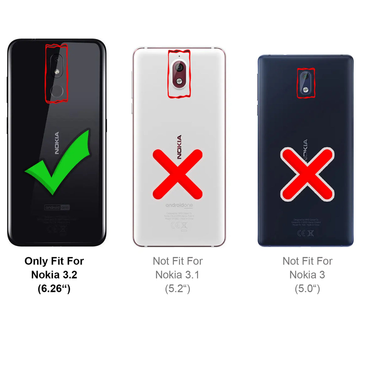 Kratzfeste und bruchsichere 9H Panzerfolie für Nokia 3.2