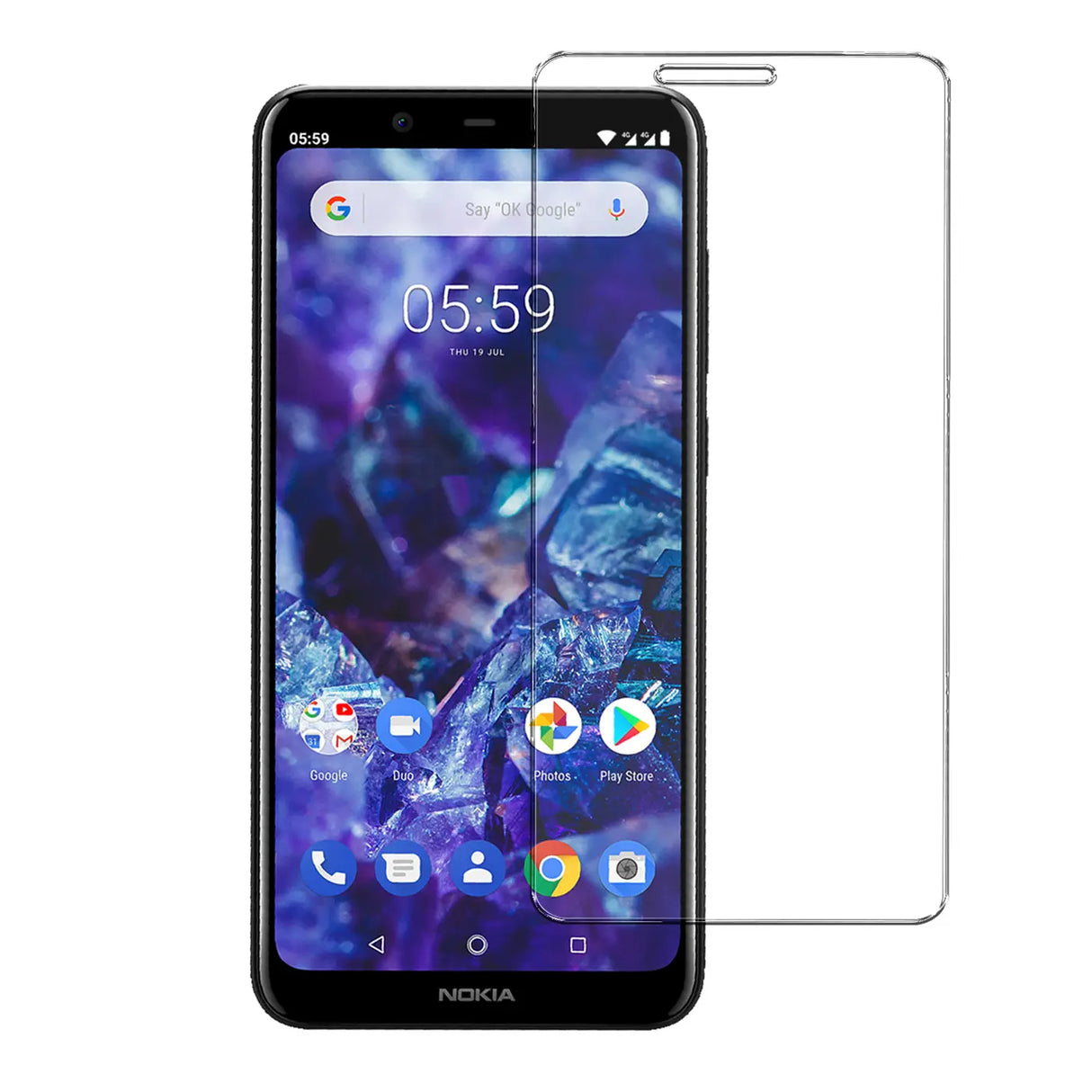 Kratzfeste und bruchsichere 9H Panzerfolie für Nokia 5.1