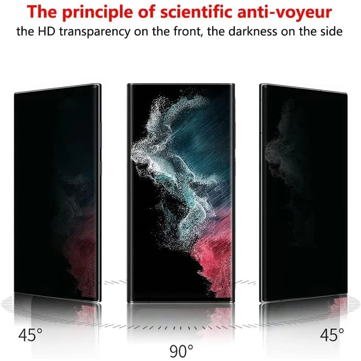 Kratzfestes Panzerglas für Samsung Galaxy S25+ mit Blickschutz