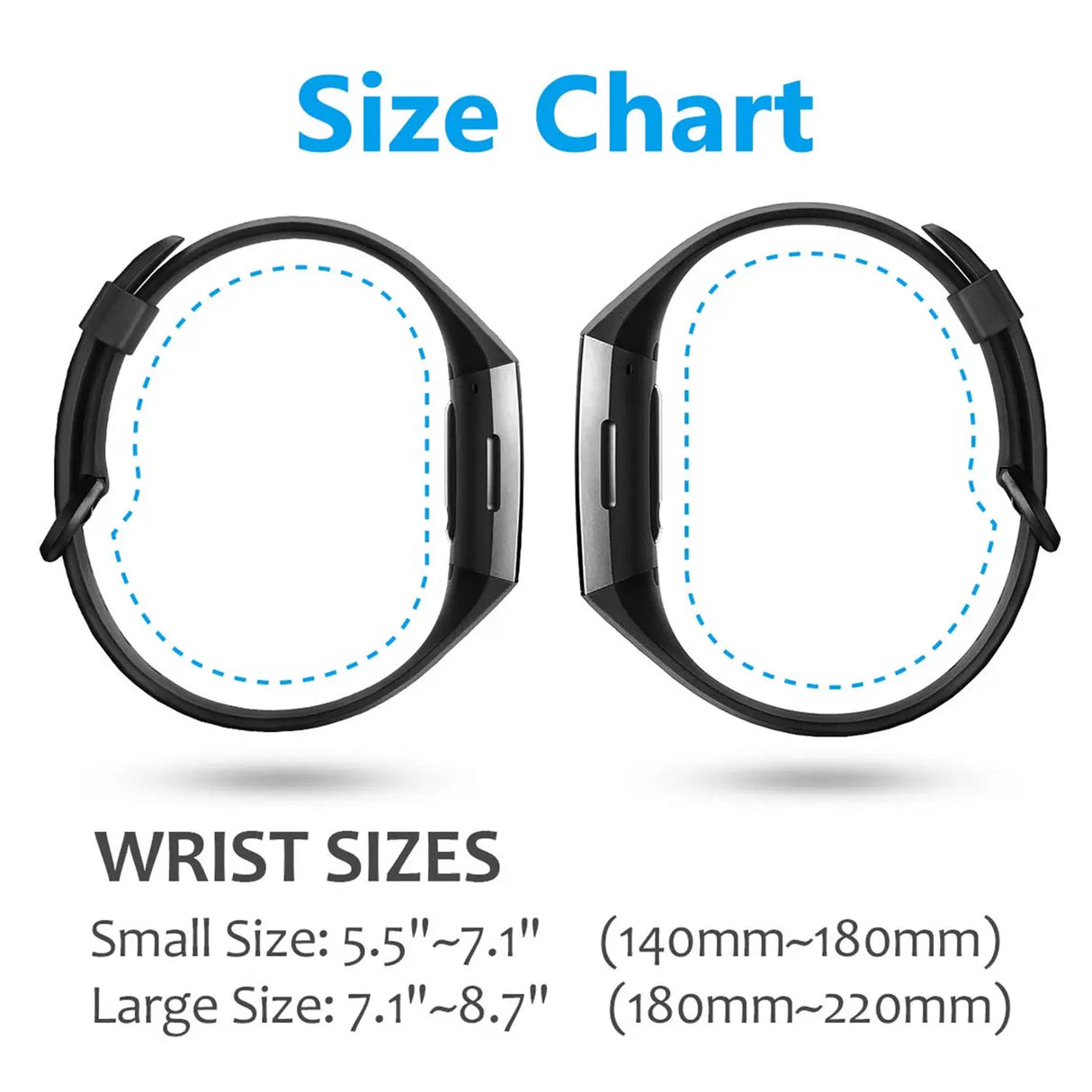 Flexibles Silikonarmband für Fitbit Charge 3 / 4 Smartwatch, strapazierfähig, pflegeleicht und in vielen Farben erhältlich – ideal für Alltag & Sport.