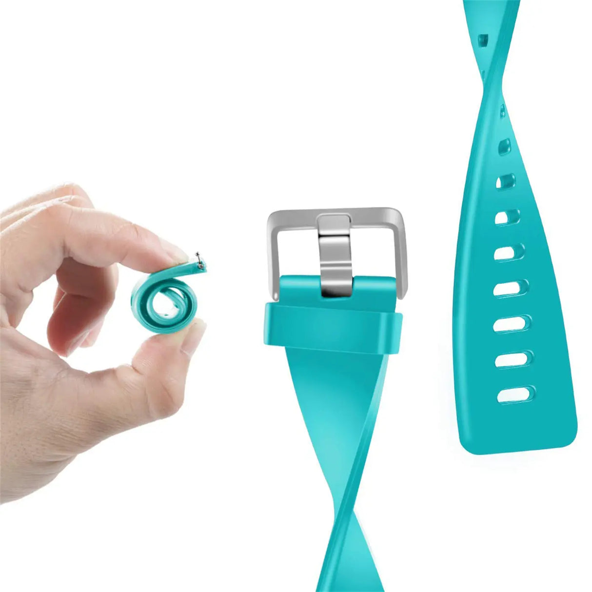 Flexibles Silikonarmband für Fitbit Versa / Lite Smartwatch, strapazierfähig, pflegeleicht und in vielen Farben erhältlich – ideal für Alltag & Sport.