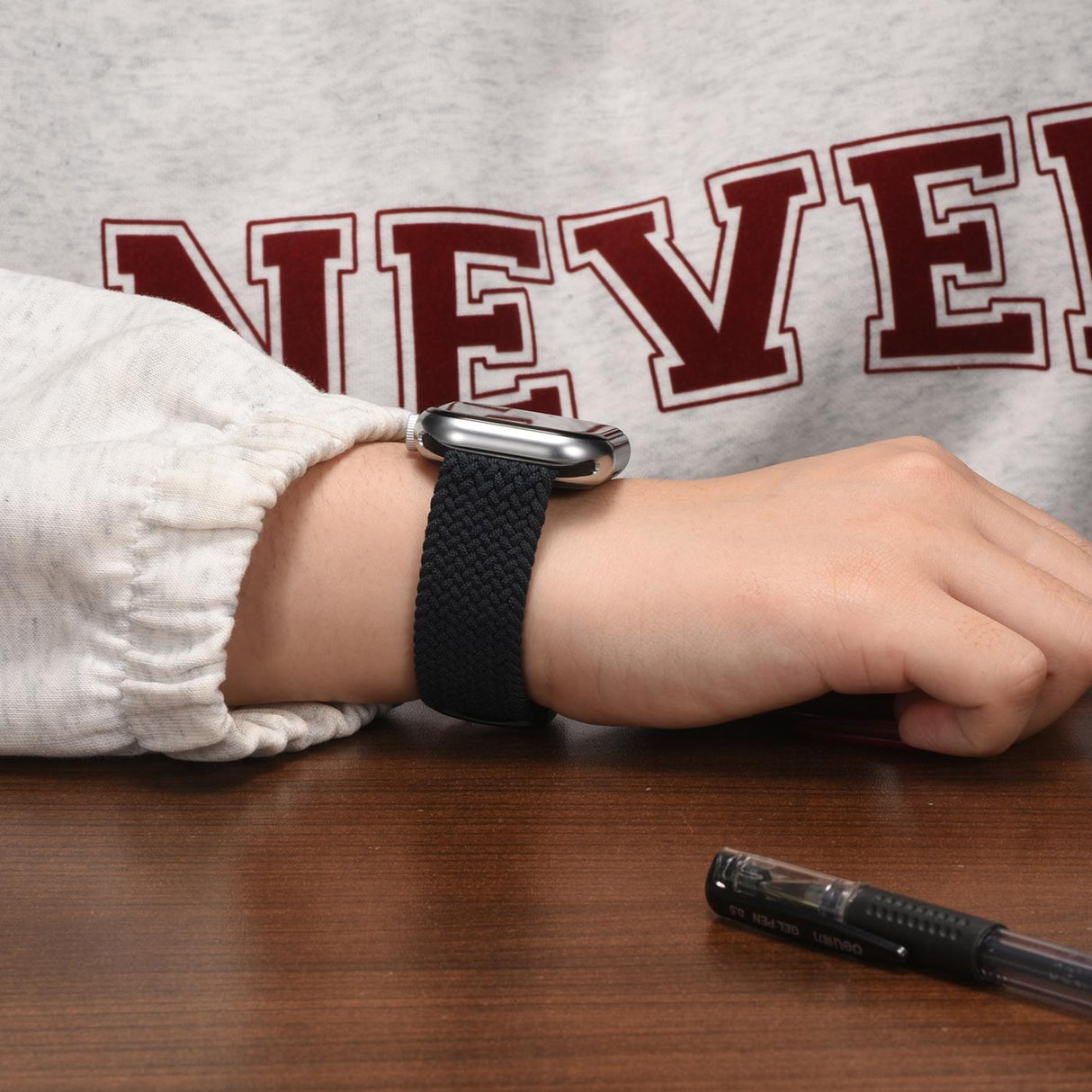 Nylon Loop Armband Apple Watch - Anthrazitgrau