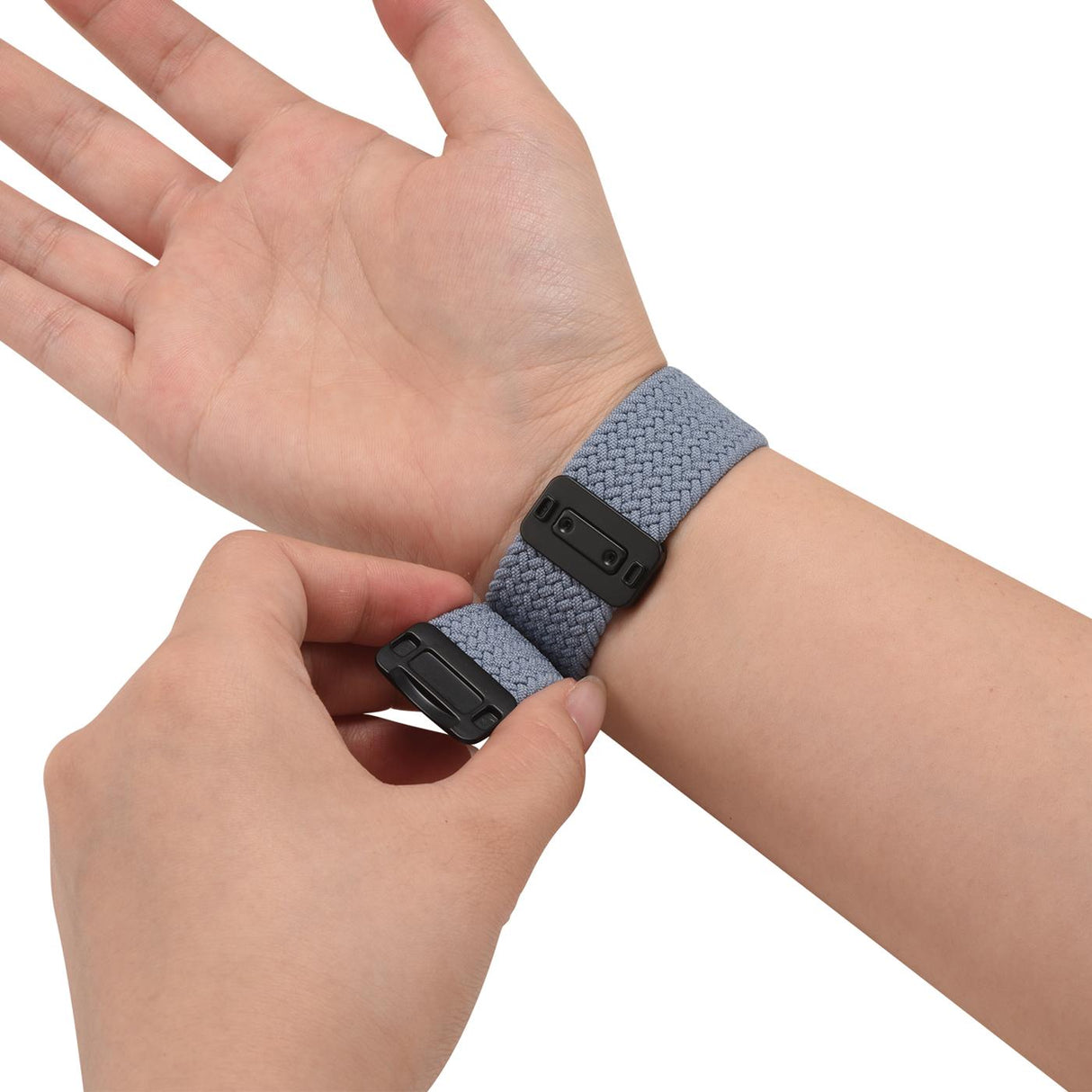 Nylon Loop Armband Apple Watch - Babyblau