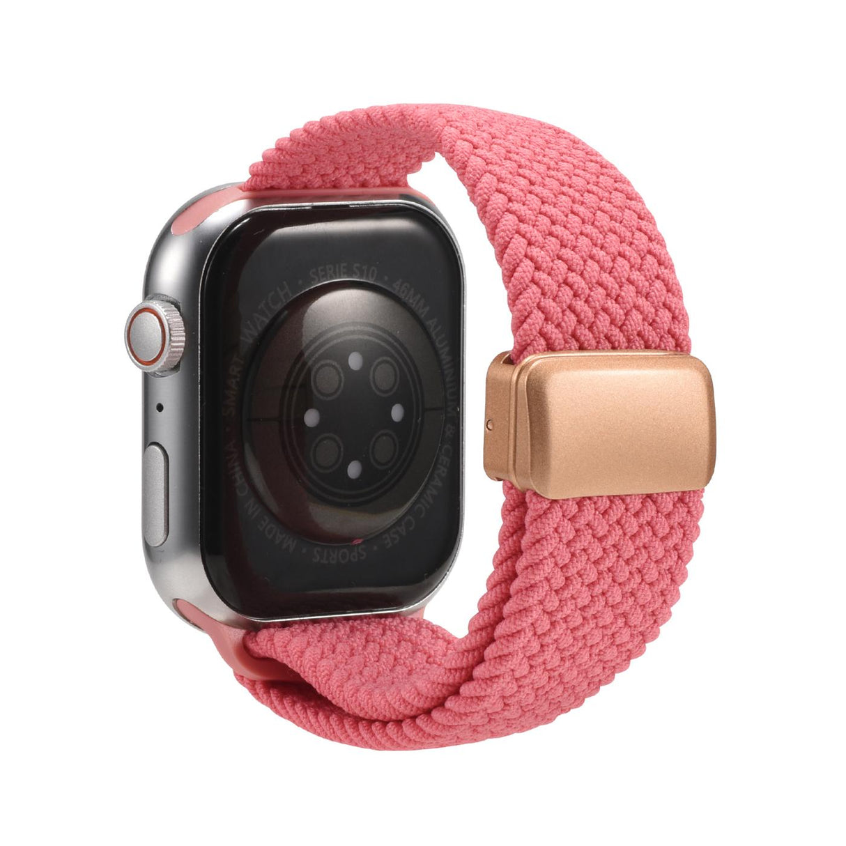 Nylon Loop Armband Apple Watch - Knallrosa