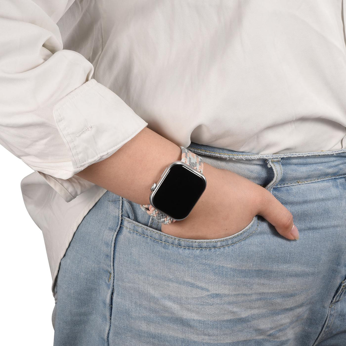 Nylon Loop Armband Apple Watch - Pastellmix