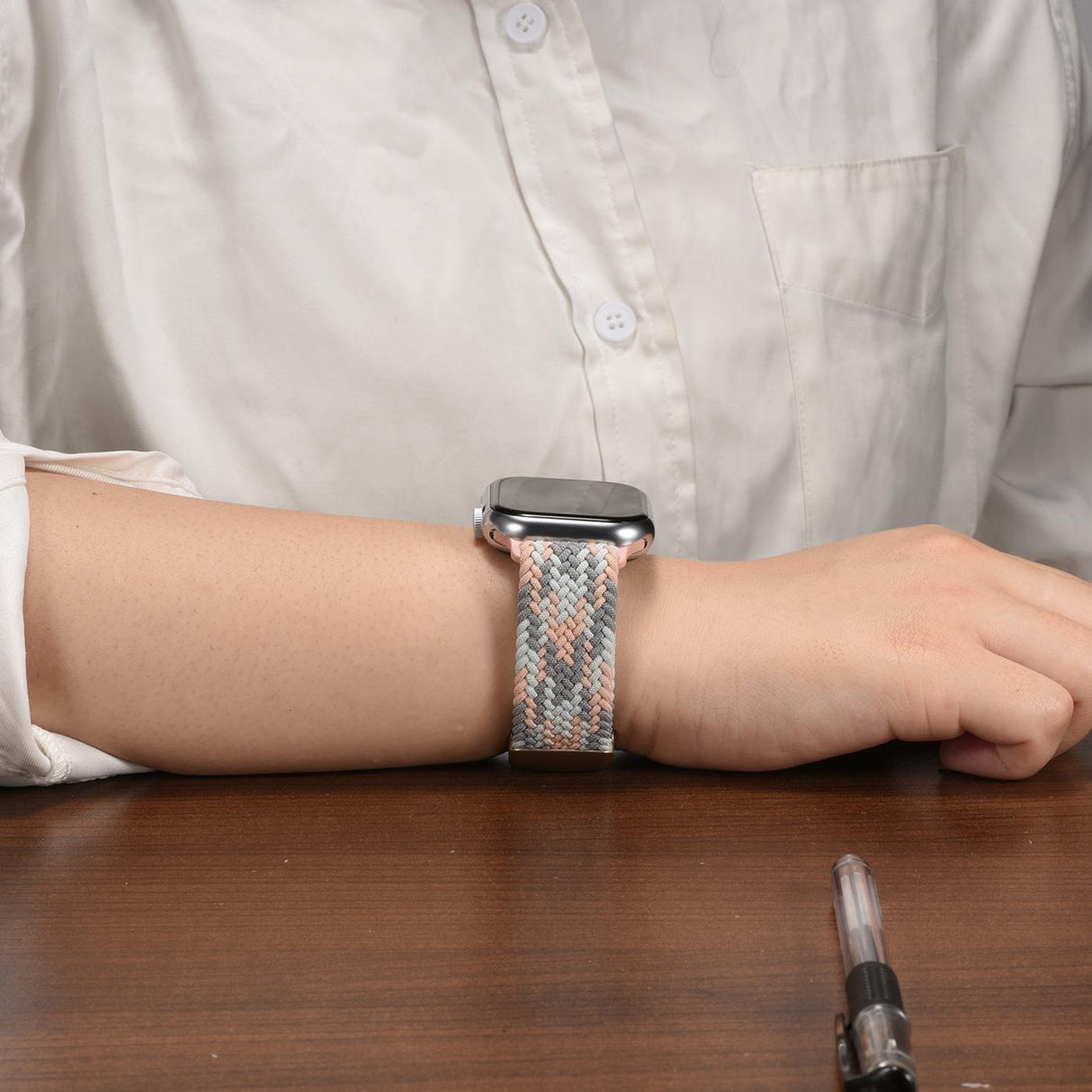 Nylon Loop Armband Apple Watch - Pastellmix