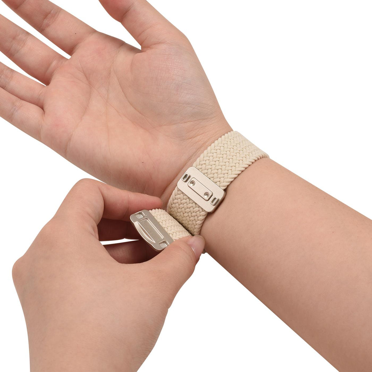 Nylon Loop Armband Apple Watch - Perlbeige