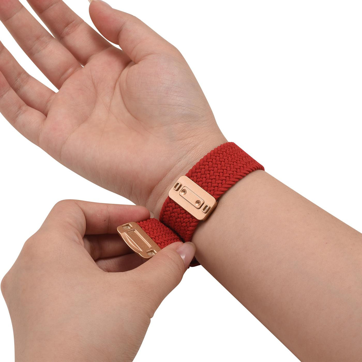 Nylon Loop Armband Apple Watch - Rot