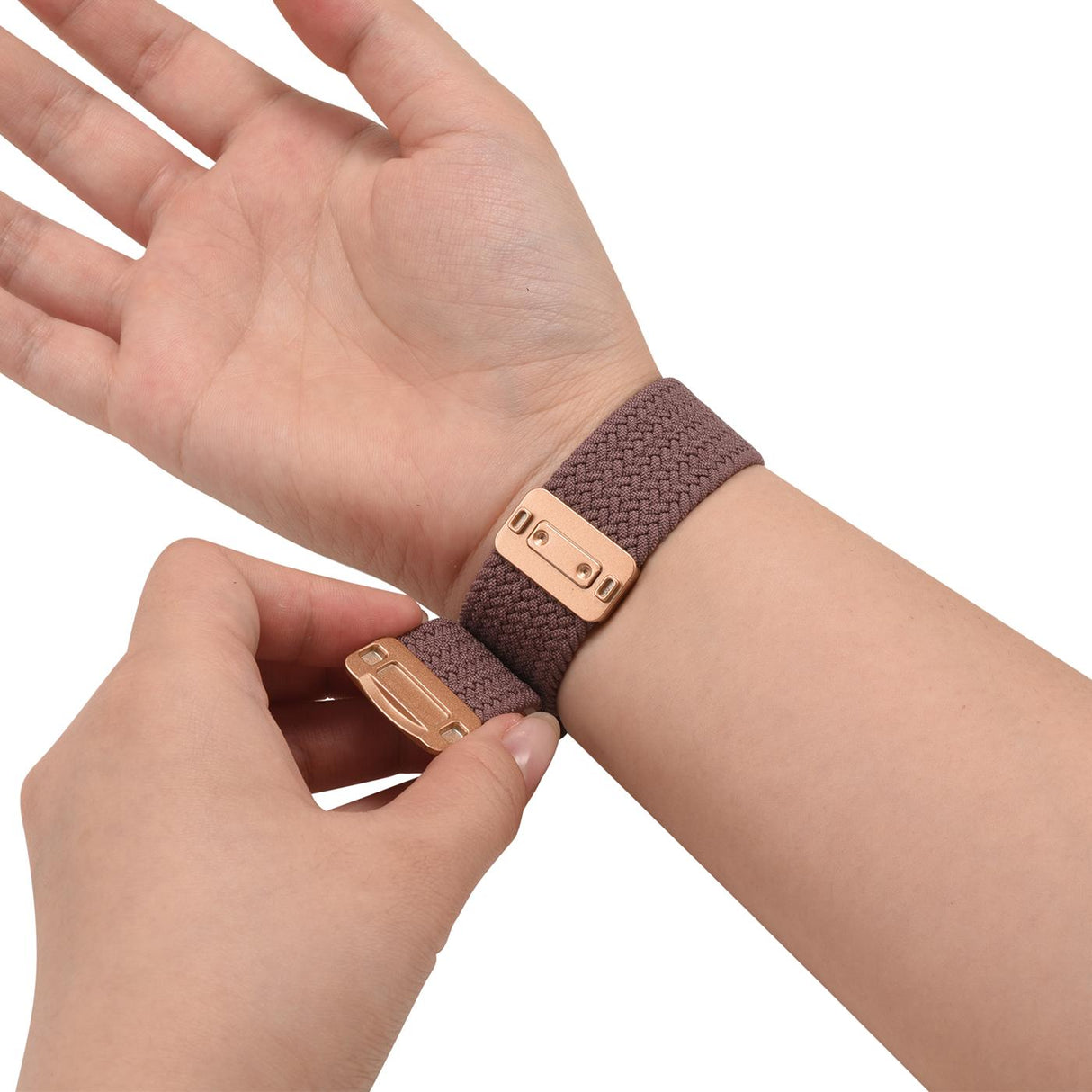 Nylon Loop Armband Apple Watch - Staubviolett