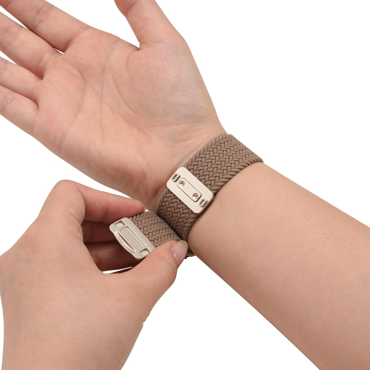 Nylon Loop Armband Apple Watch - Tonbraun