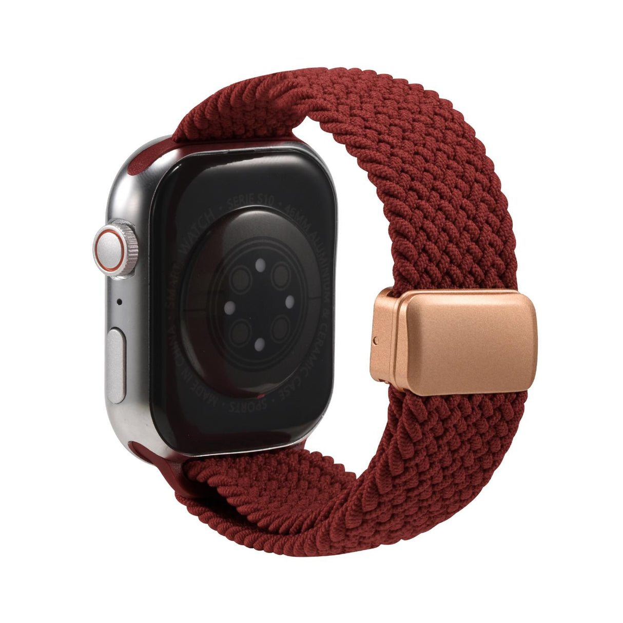 Nylon Loop Armband Apple Watch - Weinrot