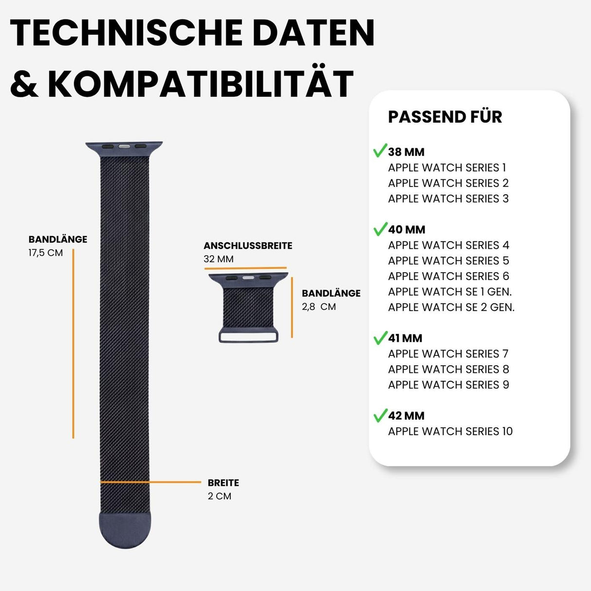 Kompatibilität 38/40/41mm - Mitternachtsblau
