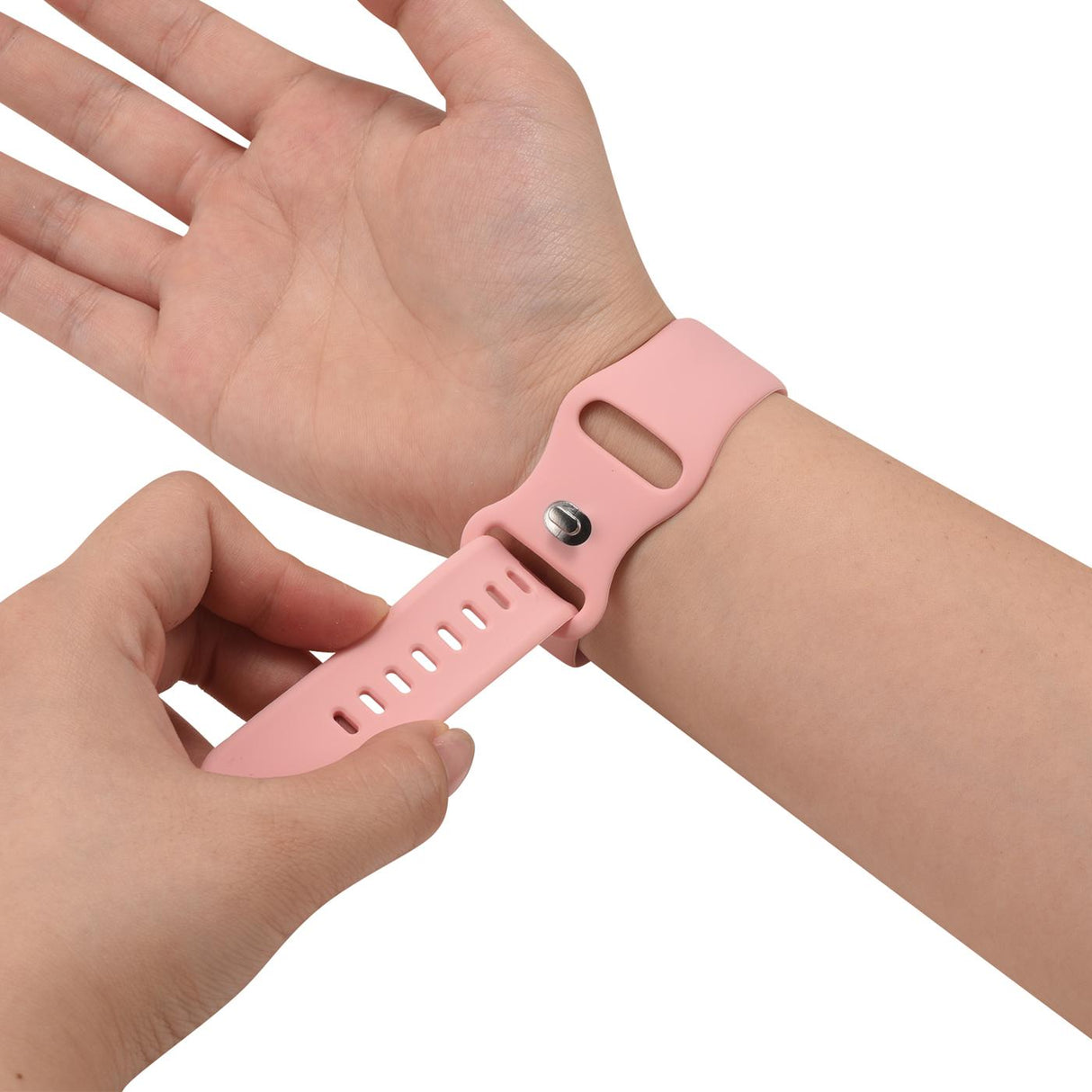 Silikon Butterfly Armband Apple Watch - Hellrosa