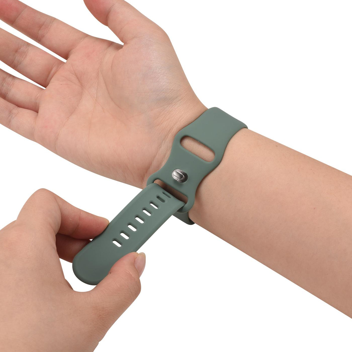 Silikon Butterfly Armband Apple Watch - Olivgrün