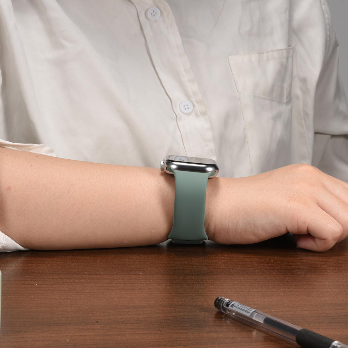 Silikon Butterfly Armband Apple Watch - Olivgrün