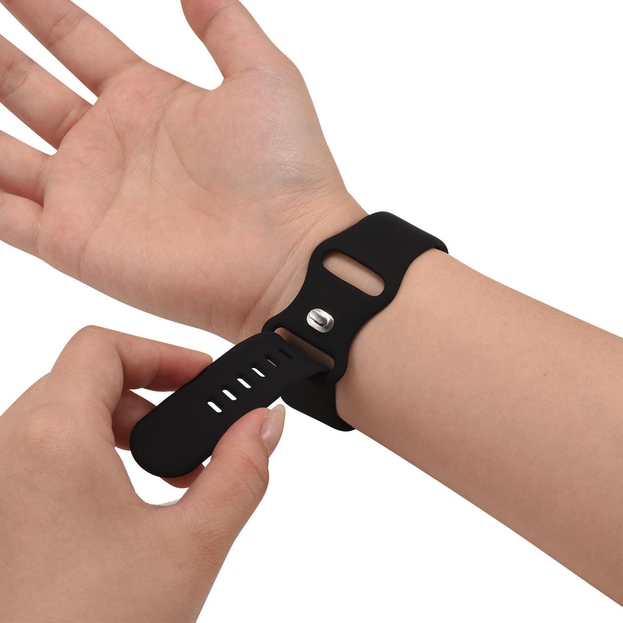 Silikon Butterfly Armband Apple Watch - Schwarz