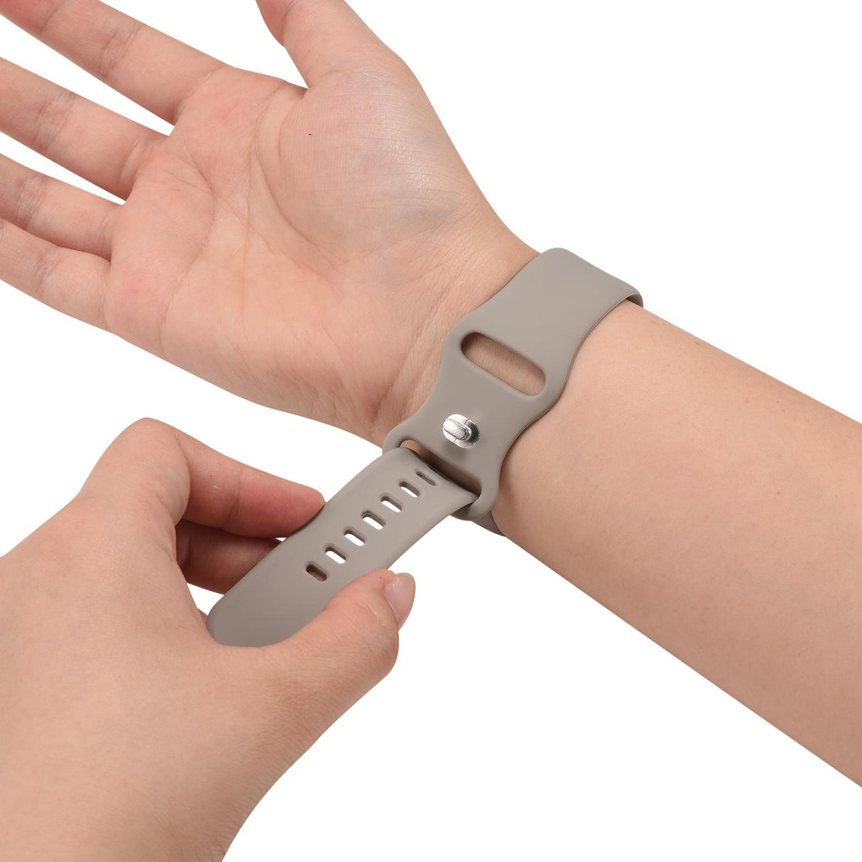 Silikon Butterfly Armband Apple Watch - Steingrau