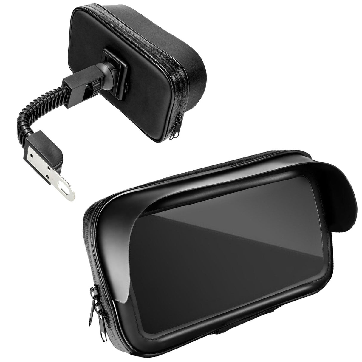 Universelle Spiegelhalterung Größe L für Motorrad und Fahrrad, wetterfest mit 360° Drehung