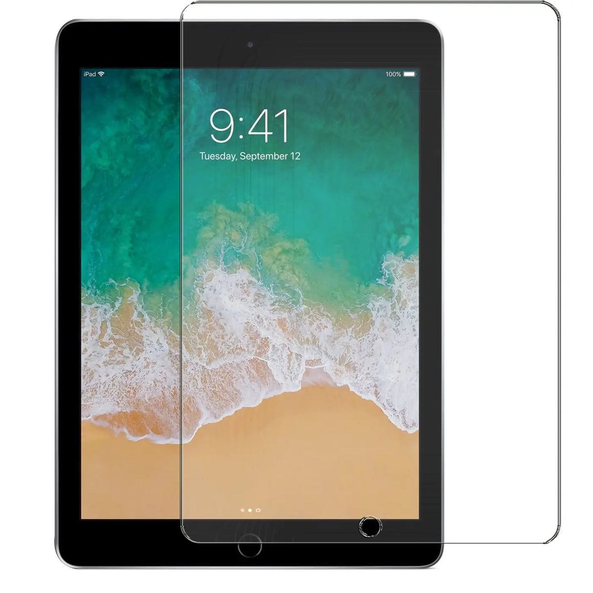 Displayschutzglas aus gehärtetem Glas für iPad 9.7 2017/2018 – Kratzfest und blasenfreie Installation