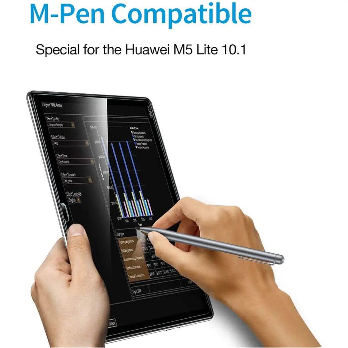 Displayschutzglas aus gehärtetem Glas für Huawei MediaPad M5 Lite – Kratzfest und blasenfreie Installation