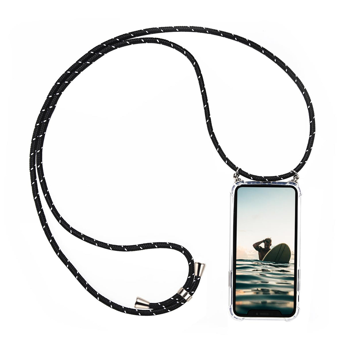 Verstellbare Umhängekordel – iPhone 13 Transparente Hülle mit 160 cm Band