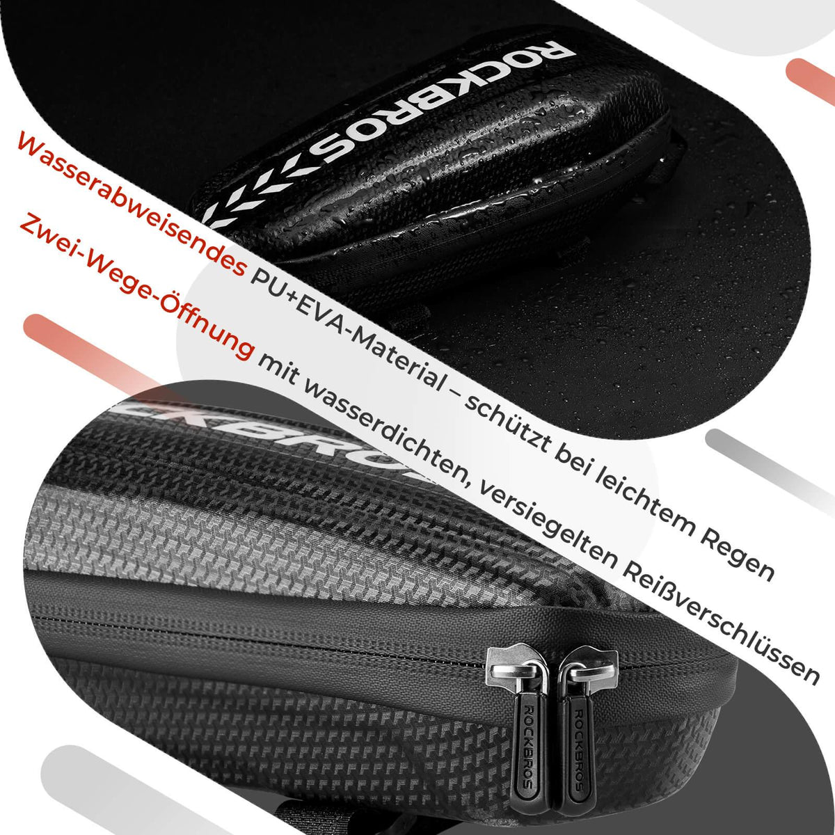 Rockbros Fahrrad Oberrohrtasche Wasserdicht M (1 l)