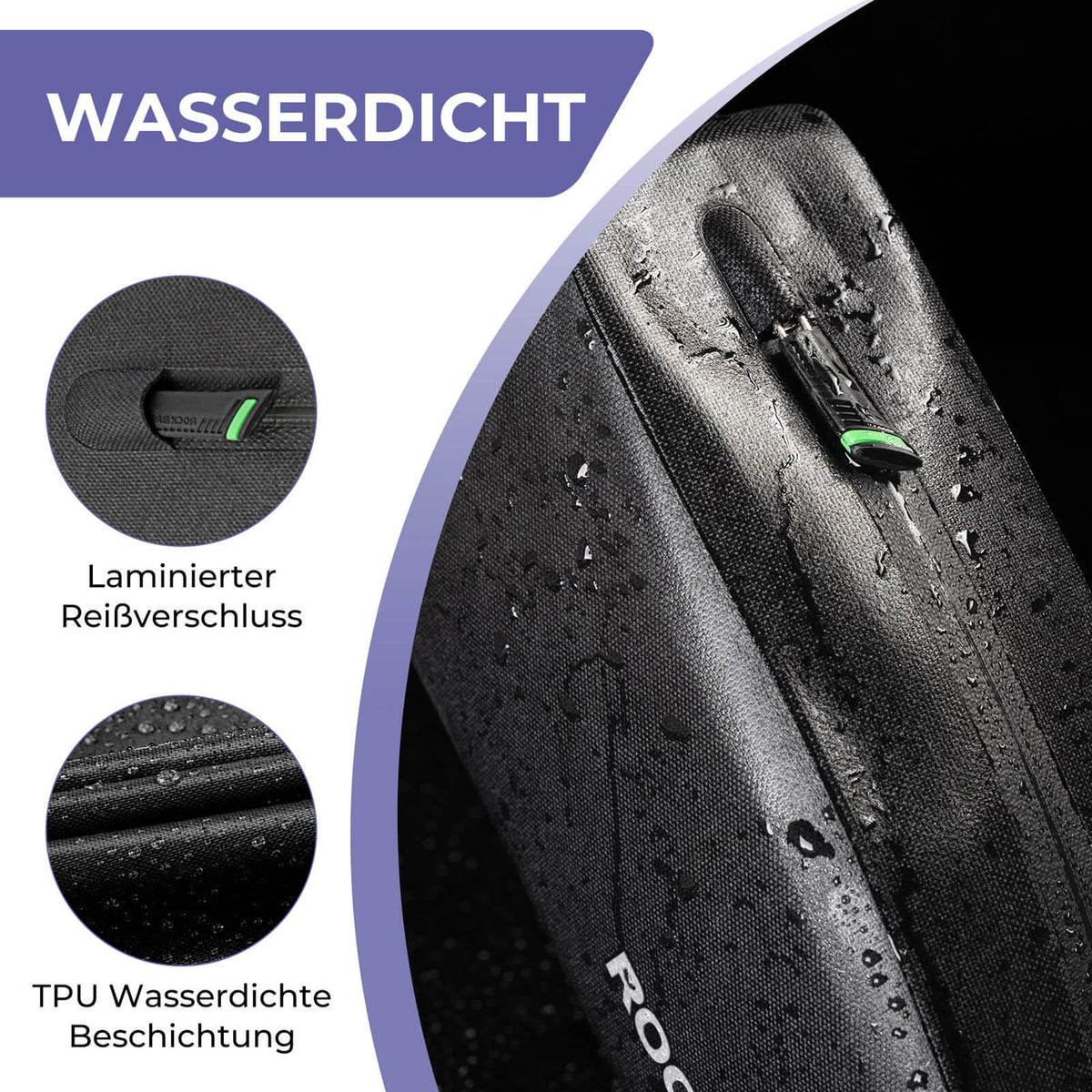 Rockbros Fahrrad Rahmentasche Wasserdicht S (1 l)
