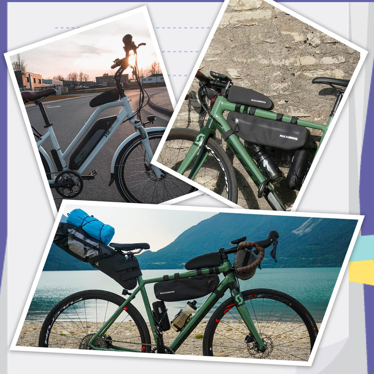 Rockbros Fahrrad Rahmentasche Wasserdicht S (1 l)