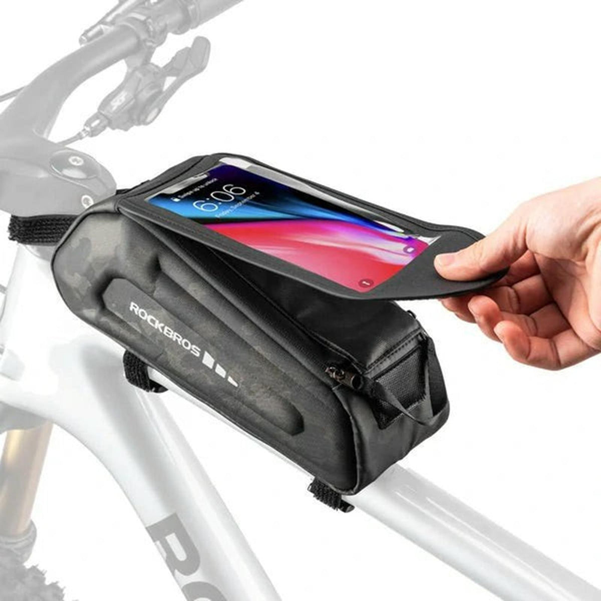 Rockbros Fahrrad-Oberrohrtasche mit Touchscreen-Fach Default Title