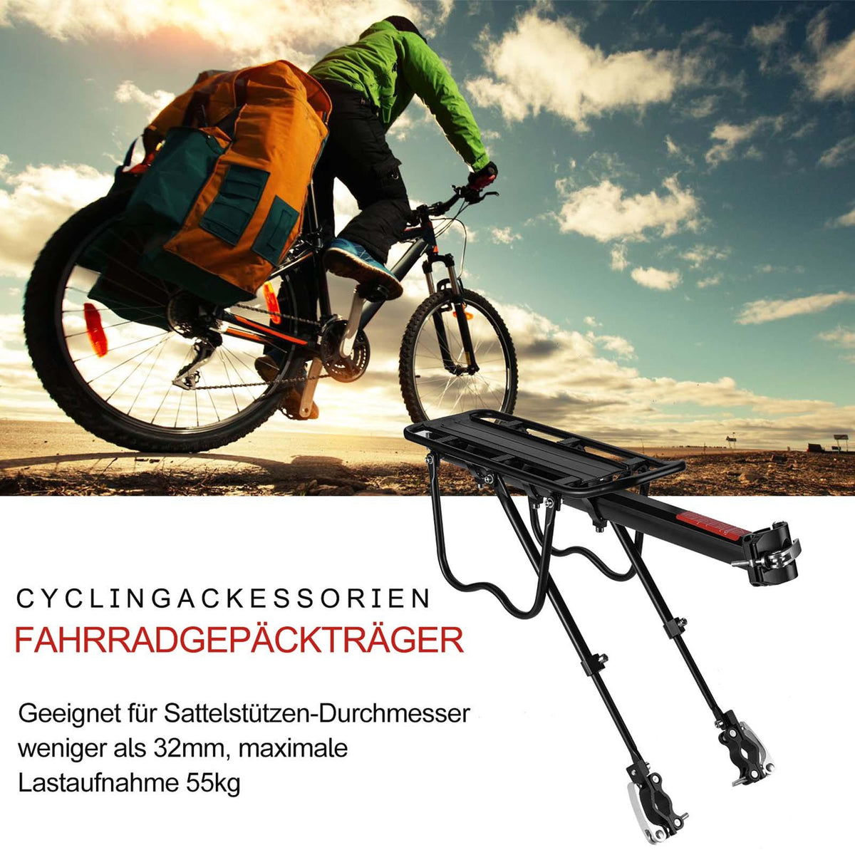 Rockbros Fahrradgepäckträger mit Schnellspanner Default Title