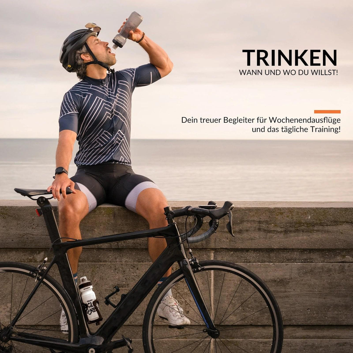 Rockbros Fahrrad-Flaschenhalter Verstellbar Schwarz Default Title