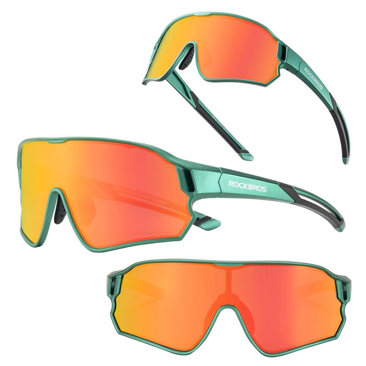 Rockbros Kinder-Fahrradbrille polarisiert UV400 Rosa