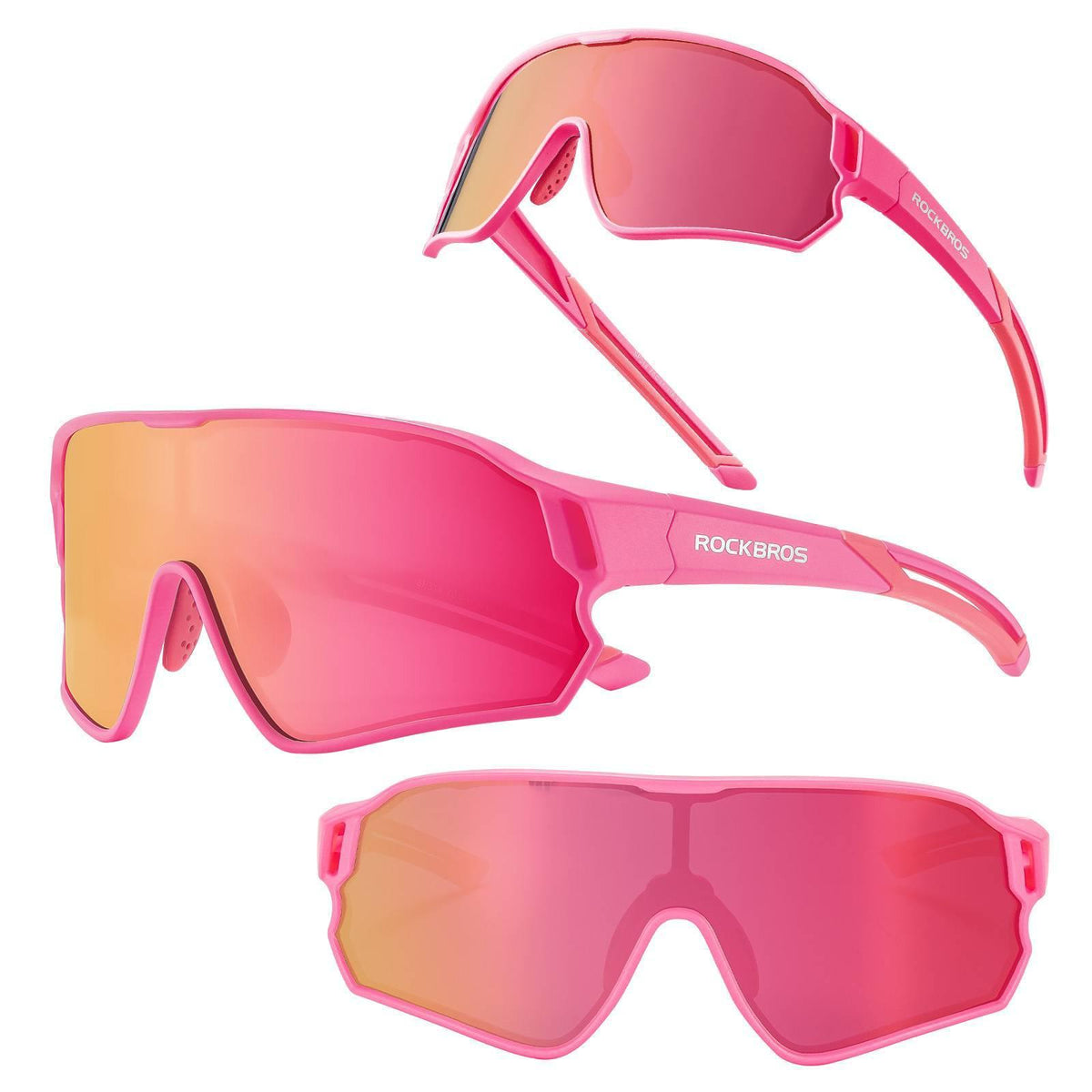 Rockbros Kinder-Fahrradbrille polarisiert UV400 Transparent Grün