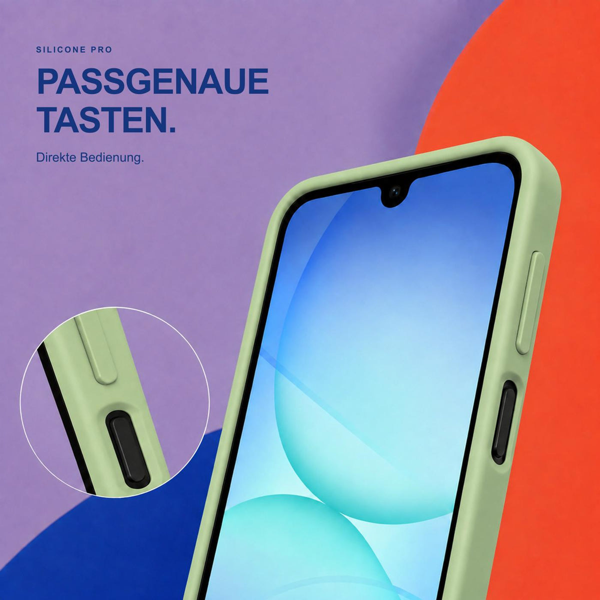 Samsung Galaxy A18 - Silikon Hülle Soft-Touch Salbeigrün