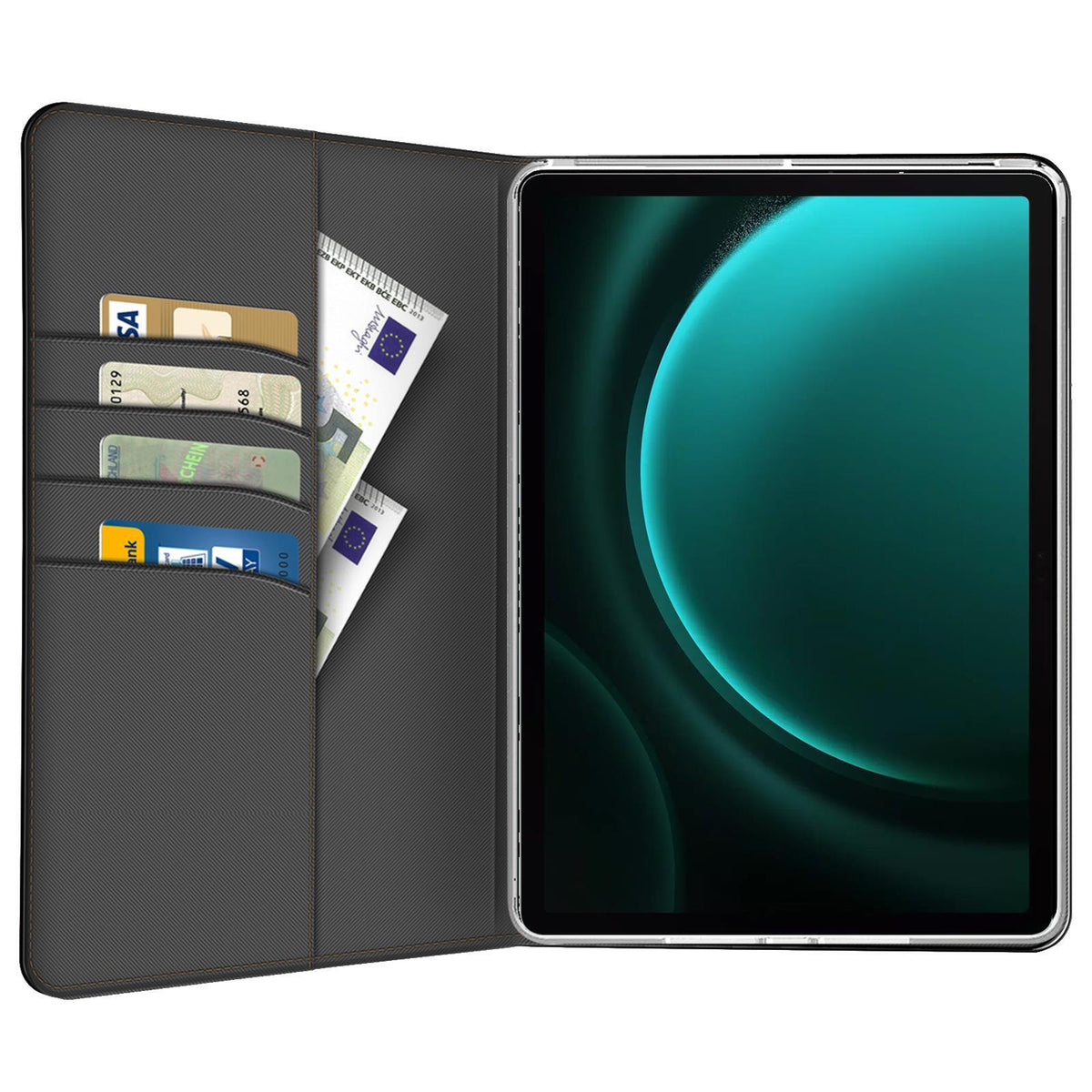 Samsung Galaxy Tab S10 FE+ - Tablet Klapphülle Textil Grau