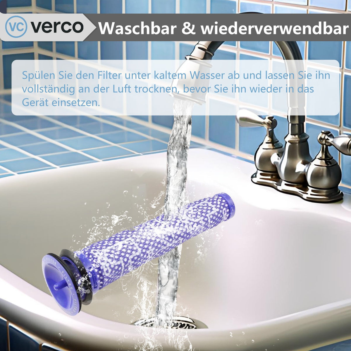 Dyson V7 / V8 Zubehör-Set – Vorfilter & HEPA-Filter DC58