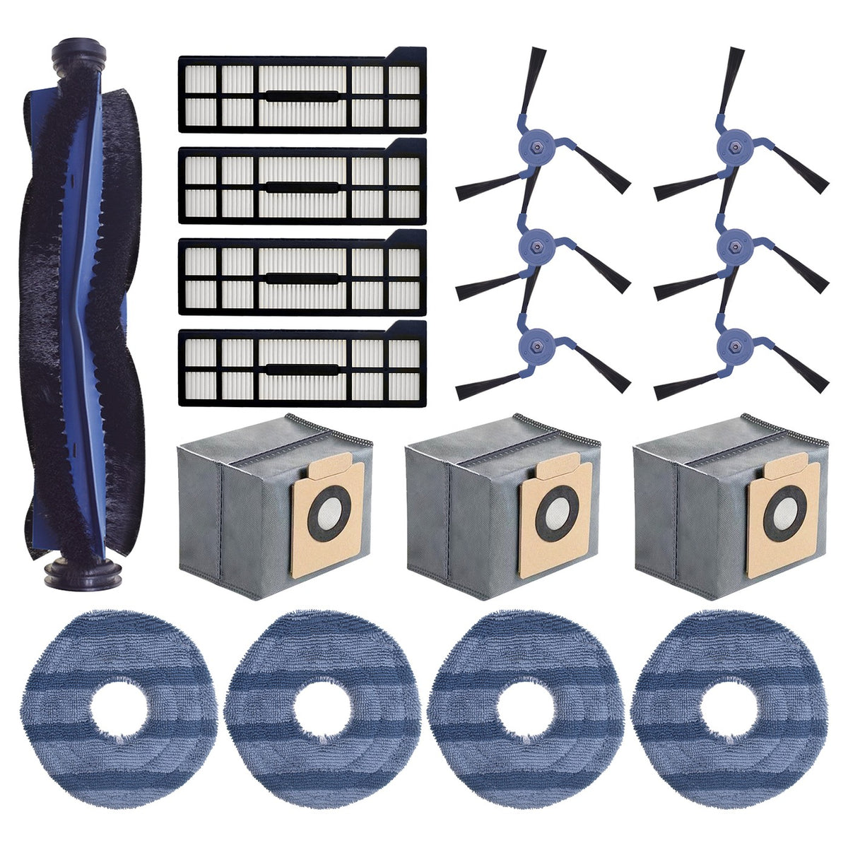 Eufy X10 Pro Omni Zubehör-Set 18-teilig – Bürsten & Filter X10 Pro Omni