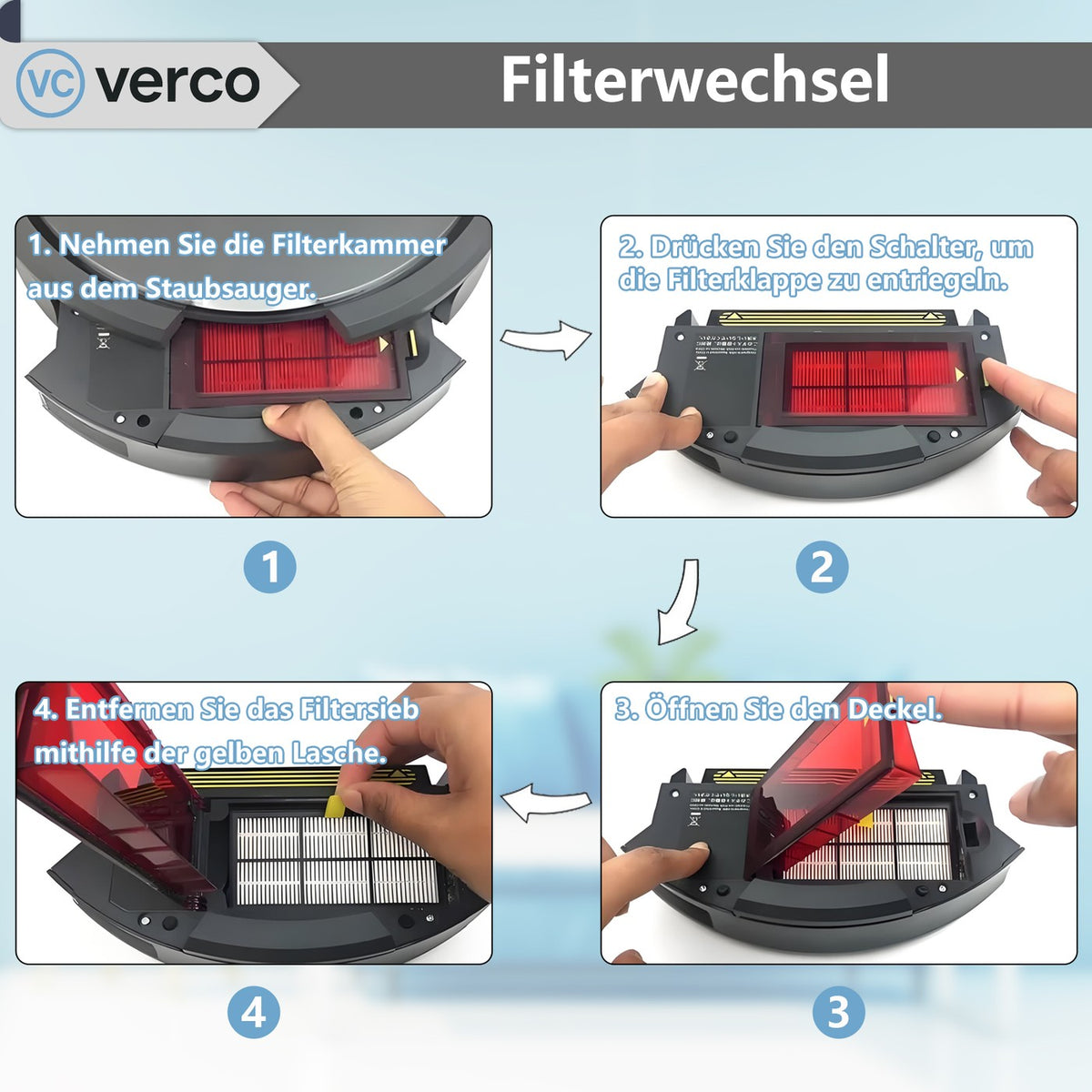 iRobot Roomba 800/900 Zubehör-Set 8-teilig – Filter Roomba 800