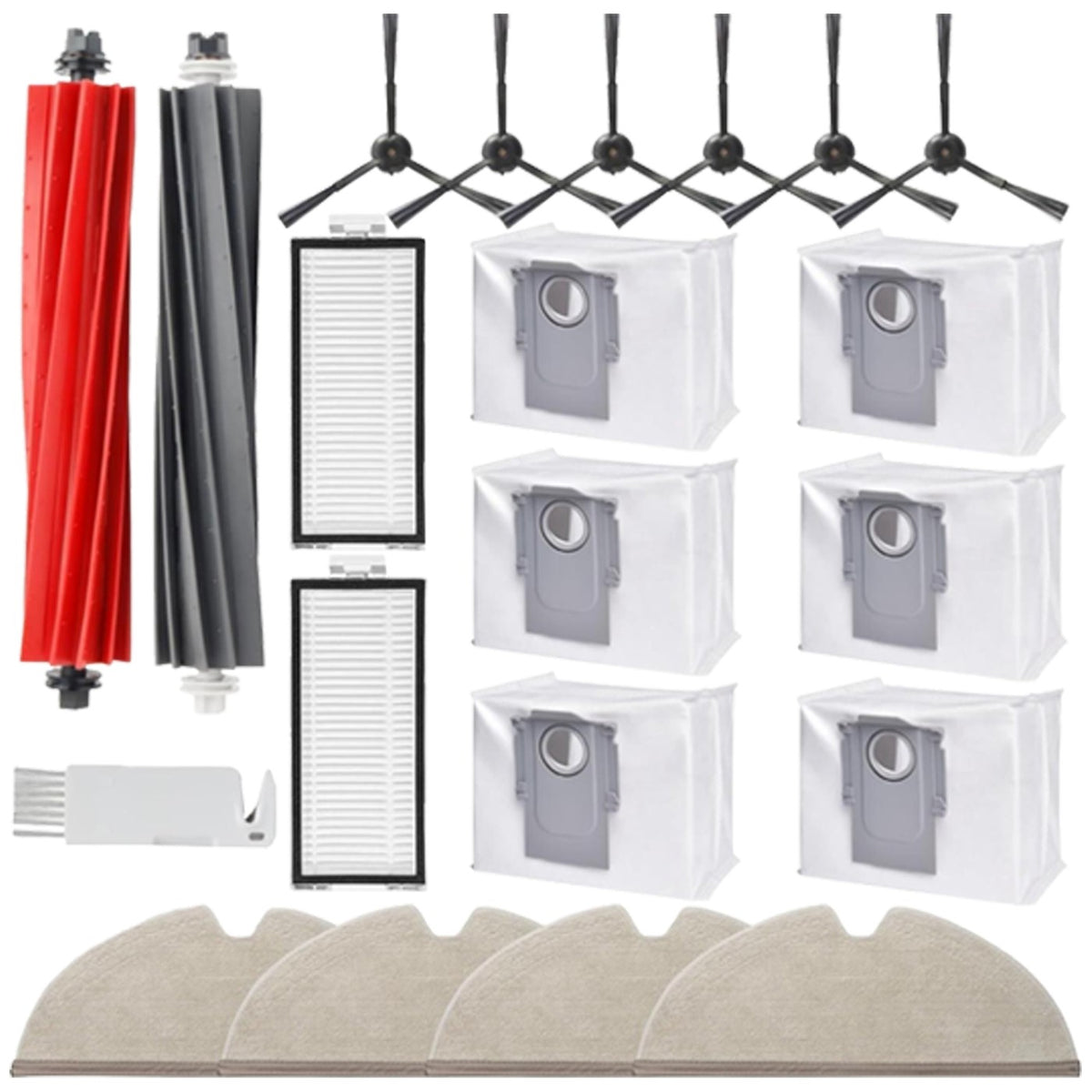 Roborock Q8 Max Zubehör-Set 21-teilig – Bürsten, Filter Q5 DuoRoller Plus