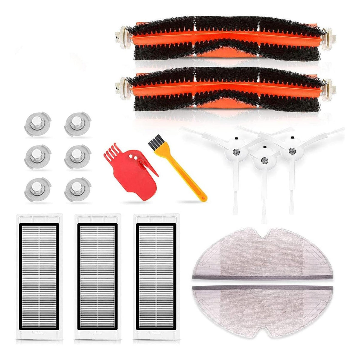 Roborock S5/S6 Zubehör-Set 18-teilig – Bürsten & Filter E4