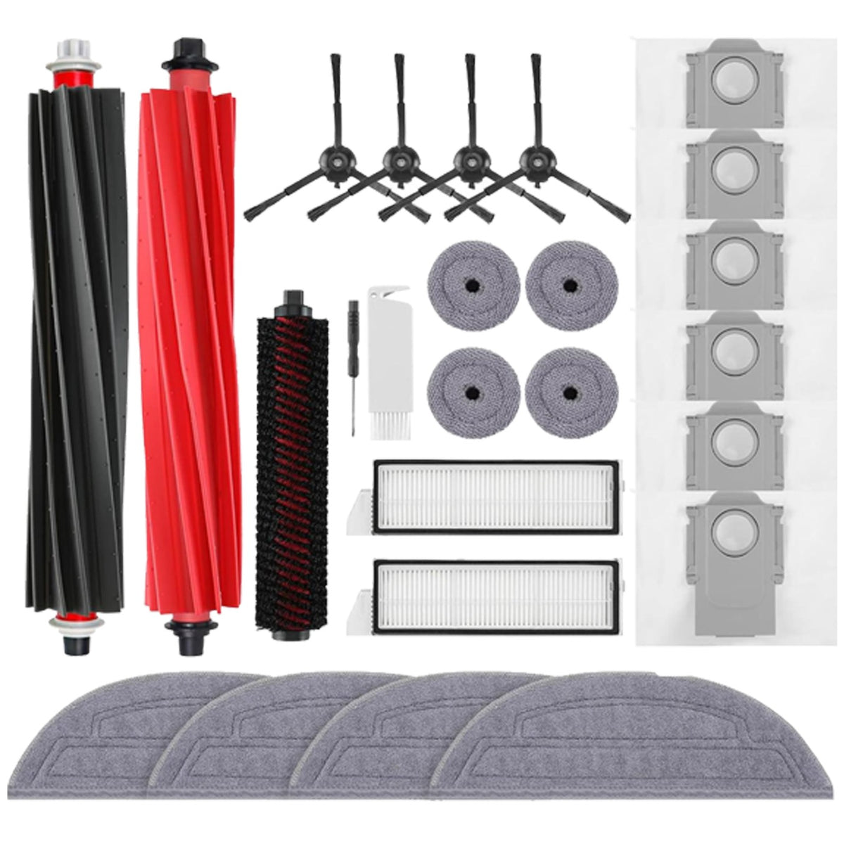 Roborock S8 MaxV Ultra Zubehör-Set 25-teilig – Bürsten S8 MaxV Ultra