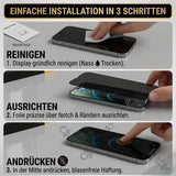 Kratzfestes Panzerglas für iPhone 16 Pro mit Blickschutz