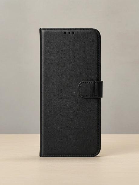Samsung Galaxy Klapphülle mit RFID-Schutz auf warmem Grau — Nathy Wallet Kategorie bei CoolGadget