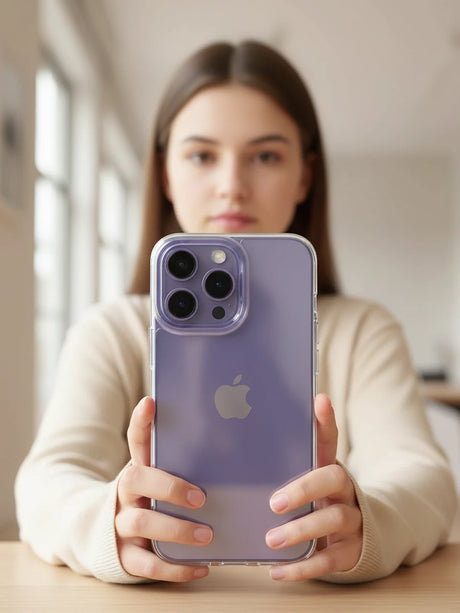 Durchsichtige kristallklare iPhone Hülle in der Hand — Transparente Hüllen Kategorie bei CoolGadget