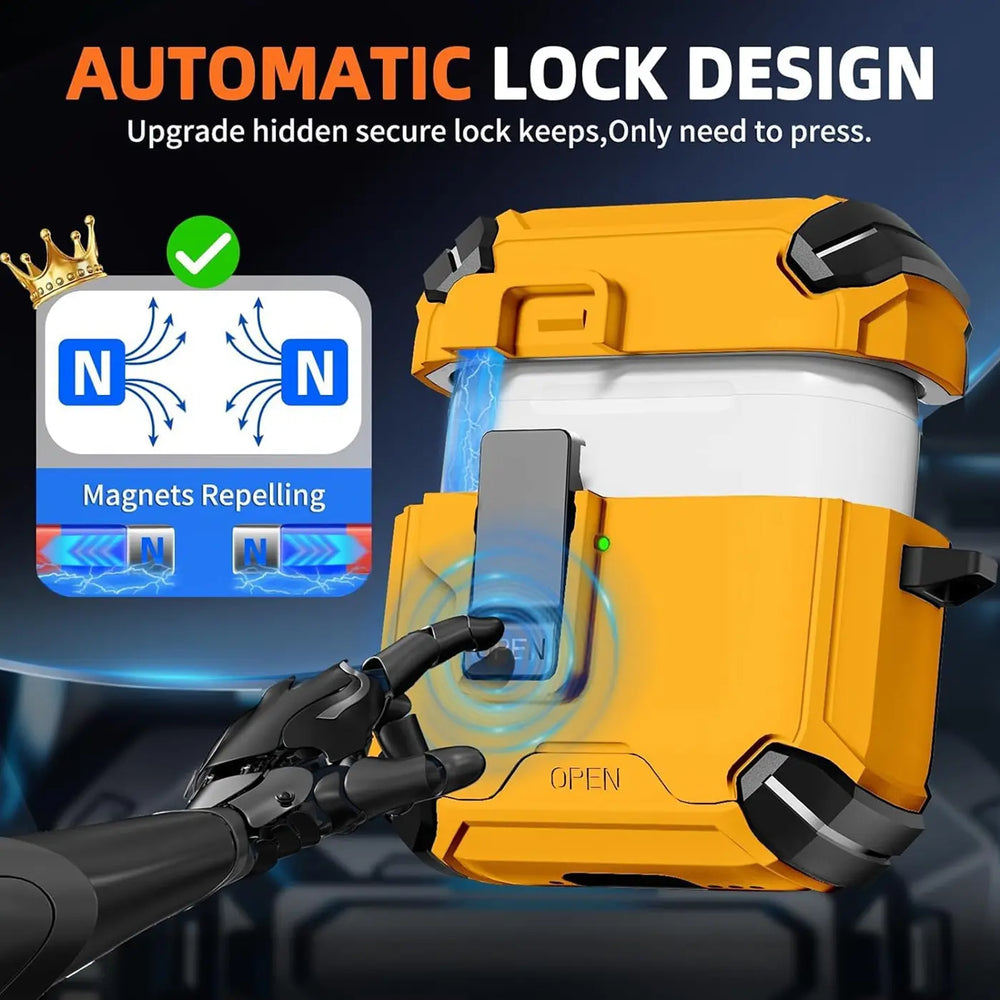 Schutzhülle für AirPods 3 mit stoßfestem Gehäuse, Karabiner und Standfunktion - ideal für Alltag und unterwegs