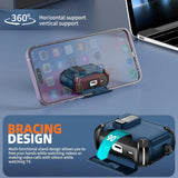 Schutzhülle für AirPods 4 mit stoßfestem Gehäuse, Karabiner und Standfunktion - ideal für Alltag und unterwegs